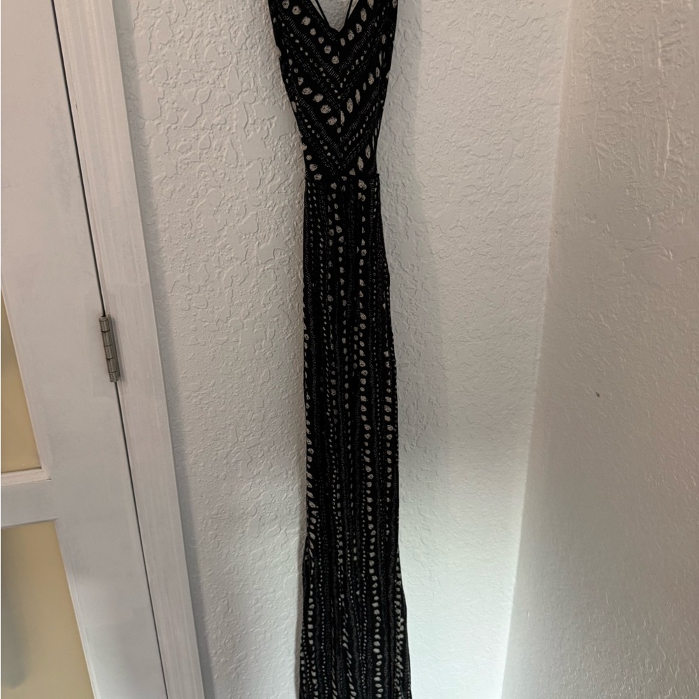 Ecote Monochrome Patterned Dress